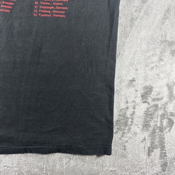 Vintage 1989  Alice Cooper Trashes Tour T-Shirt Men's Medium Band Double-Sided - Picture 12 of 16